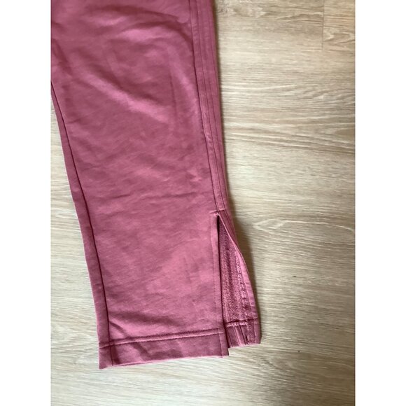 Adidas Preloved Crimson All Szn French Terry 3-Stripes Straight Leg  Women Sz L - Picture 3 of 6